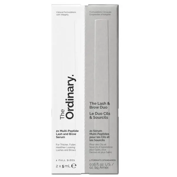 THE ORDINARY LASH AND BROW 5ML DUO (WORTH £24.80)